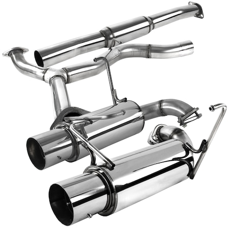 Spec-D Tuning 08-14 Subaru Wrx Catback Exhaust Dual Tip MFCAT3-WRX084